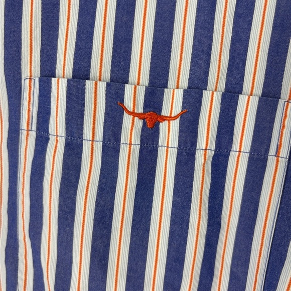 RM Williams Longhorn Men's New 100% Cotton Long-Sleeved Blue Reg Fit Shirt L - Picture 3 of 9